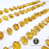 Cognac Amber Free Shape Bead